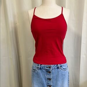 No boundaries Red Spaghetti Strap Tank